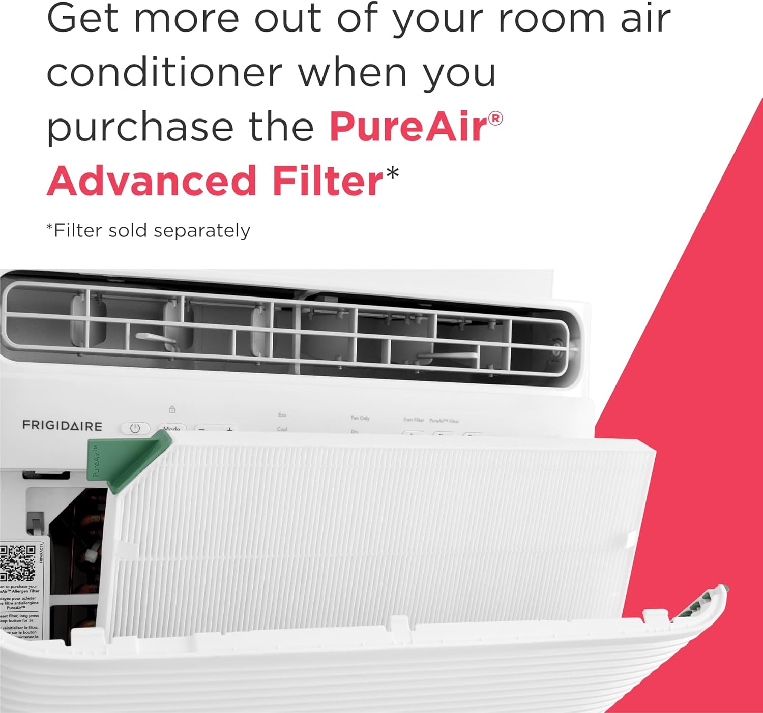 Frigidaire 5,000 BTU Window Air Conditioner with Remote Control, Cools Up to 150 Sq. Ft., Quiet Operation, Eco Mode, 3 Fan Speeds, Auto Restart, White - Image 9